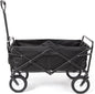 Collapsible Folding Outdoor Utility Wagon, Black