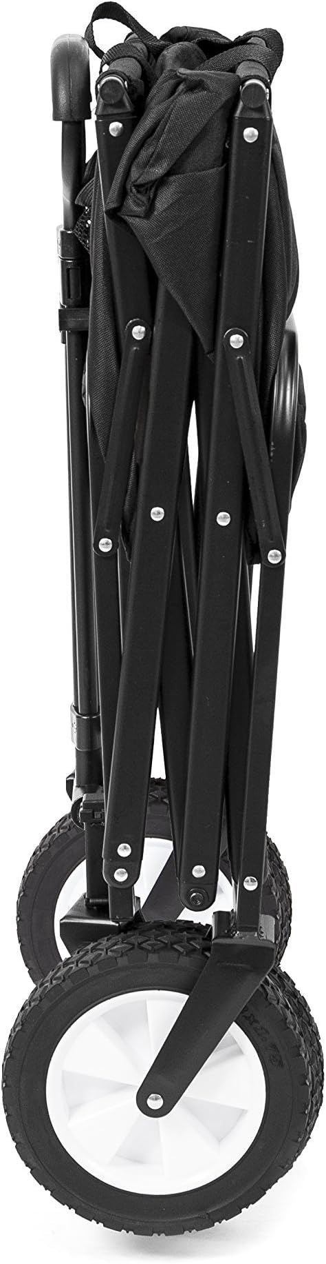 Collapsible Folding Outdoor Utility Wagon, Black