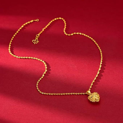 Gold Heart Necklace for Women